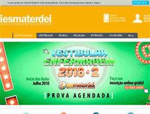 Tablet Screenshot of iesmaterdei.com.br